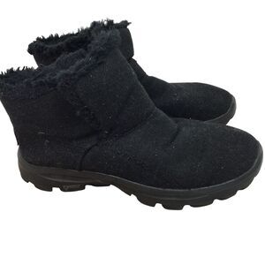 Skechers Womens Go Walk Move Arctic Ankle Winter Boots Black 13832 Size 7 US